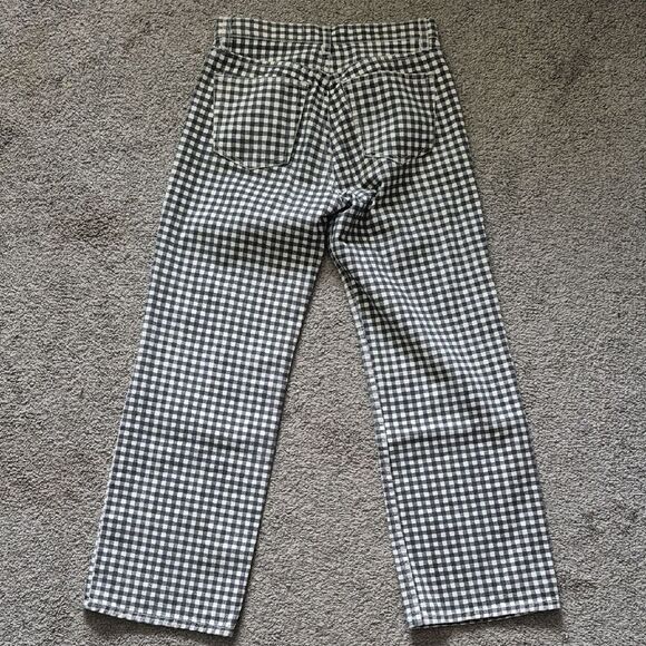 Reformation Monochrome Checkered Pants - Size: 26 - Picture 6 of 8